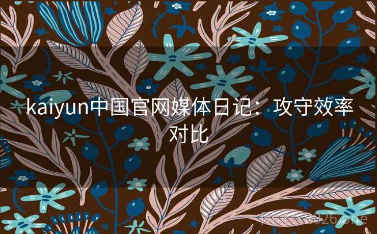 kaiyun中国官网媒体日记：攻守效率对比