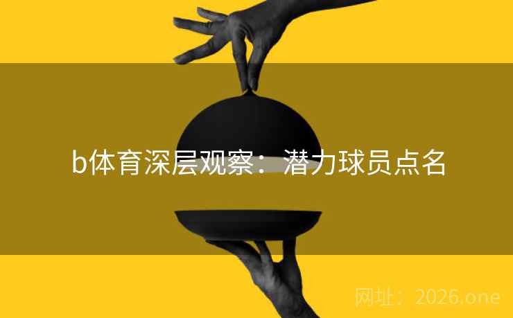 b体育深层观察：潜力球员点名
