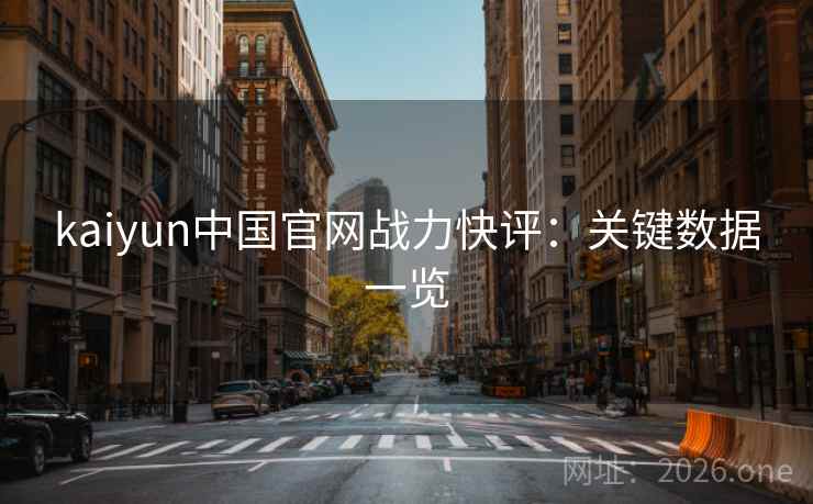 kaiyun中国官网战力快评：关键数据一览