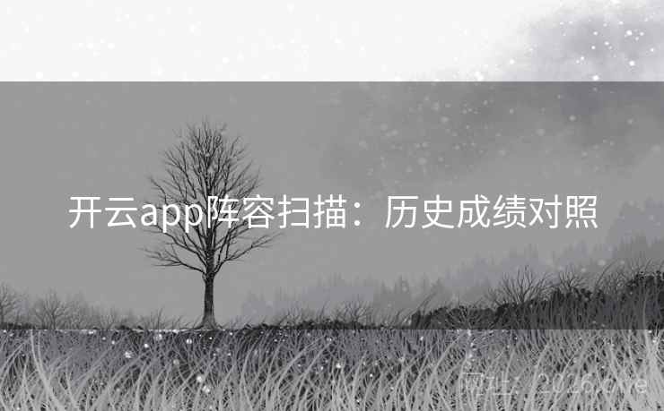 开云app阵容扫描:历史成绩对照 开云app阵容扫描:历史成绩对照